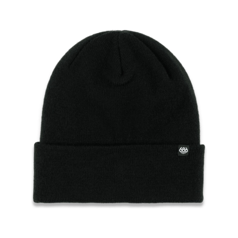 686 Standard Roll Up Beanie BLACK O/S