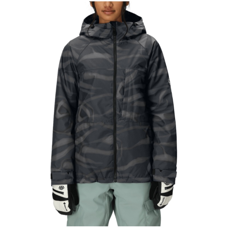 686 W Athena Jacket BLACK VAPORS S
