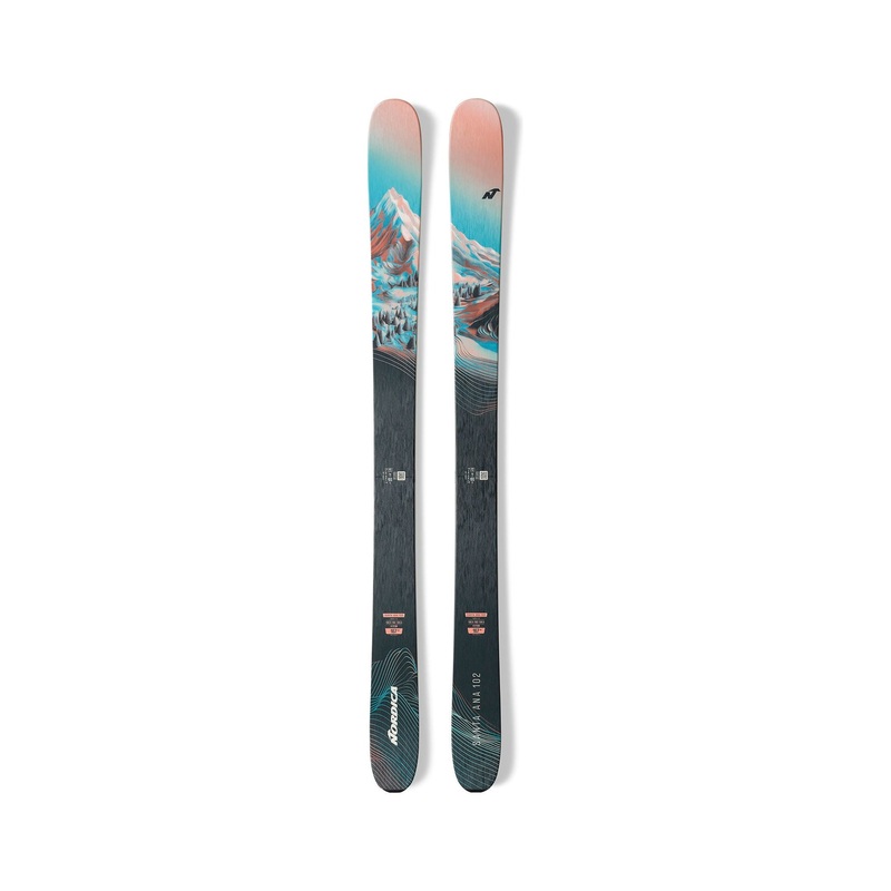 Nordica Santa Ana 102 PEACH / LIGHT BLUE / BLACK 155cm