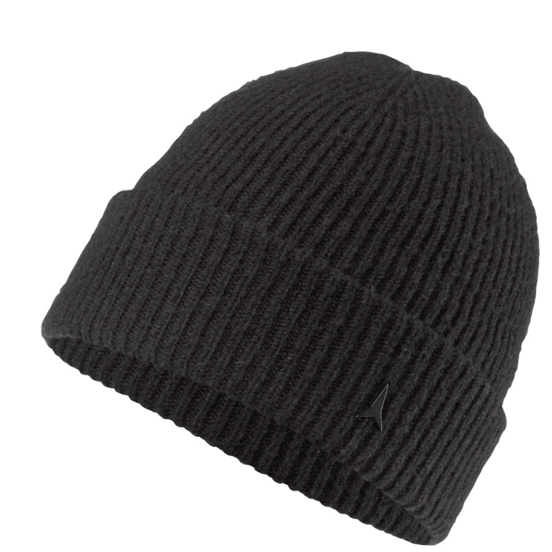 Atomic DOUBLE CUFF KNIT BEANIE Black OS
