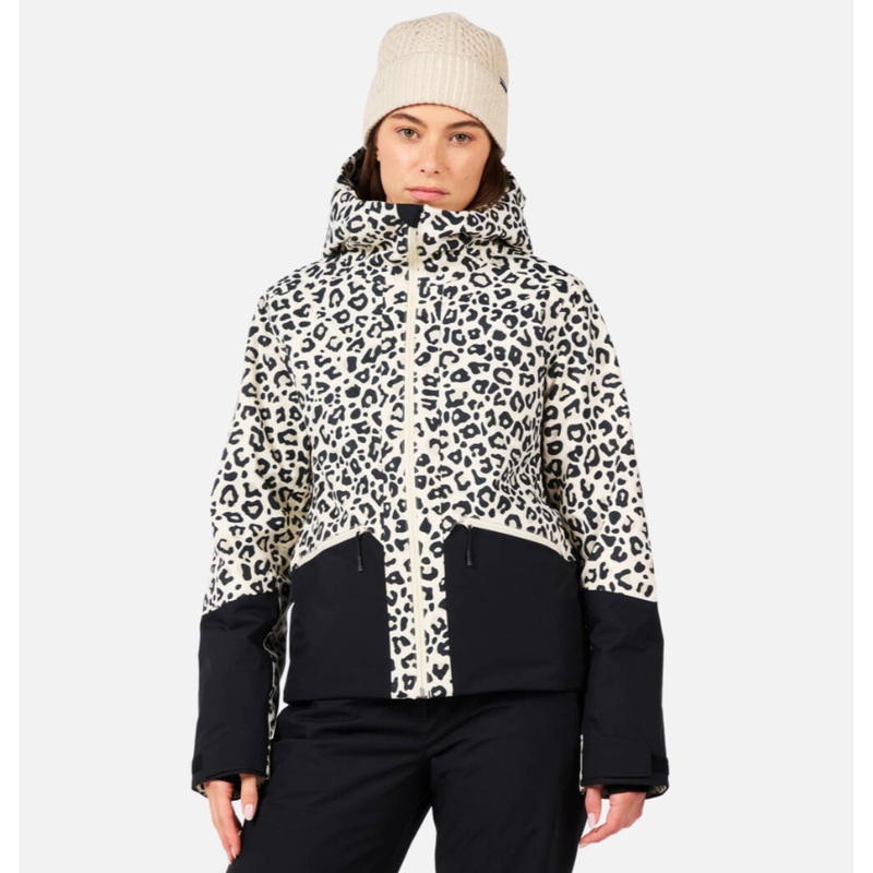 Rossignol W Rochrun Allover Jacket Nature Wild Leopard Print XS