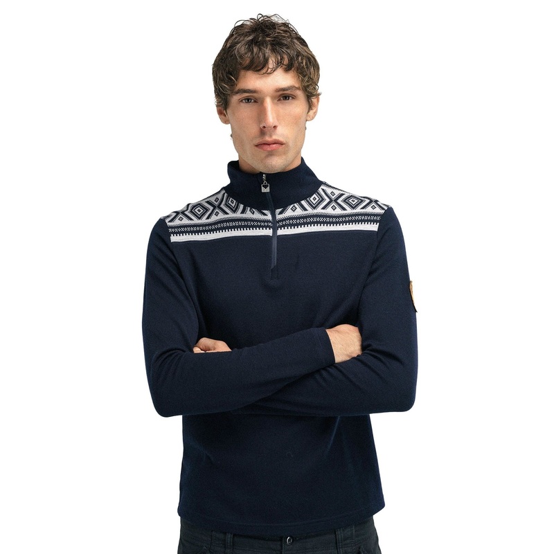 Dale of Norway Cortina Basic Masc Sweater Navy Off White M