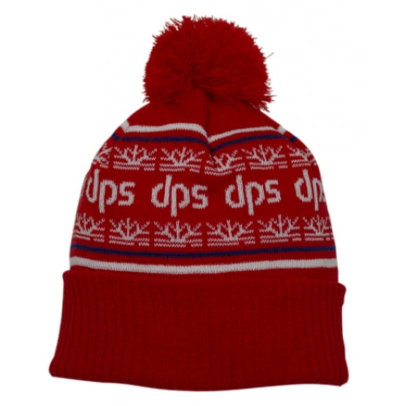 DPS Haines Pom Pom Toque Red