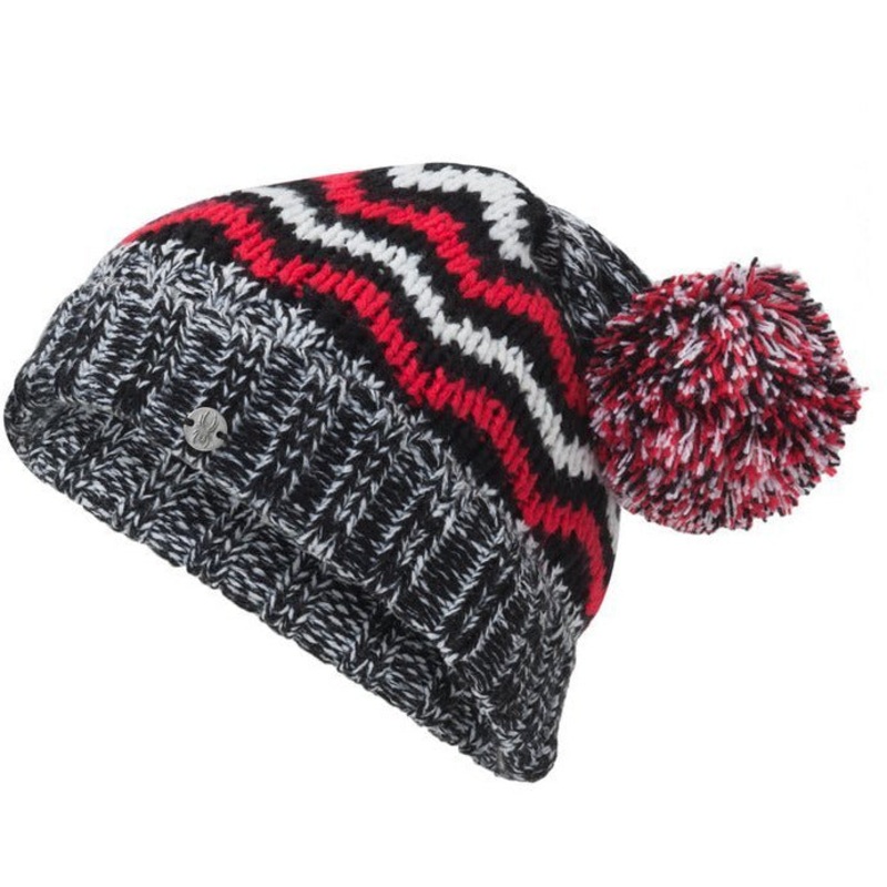 Spyder Girls Prism Hat Black White Hibiscus OS