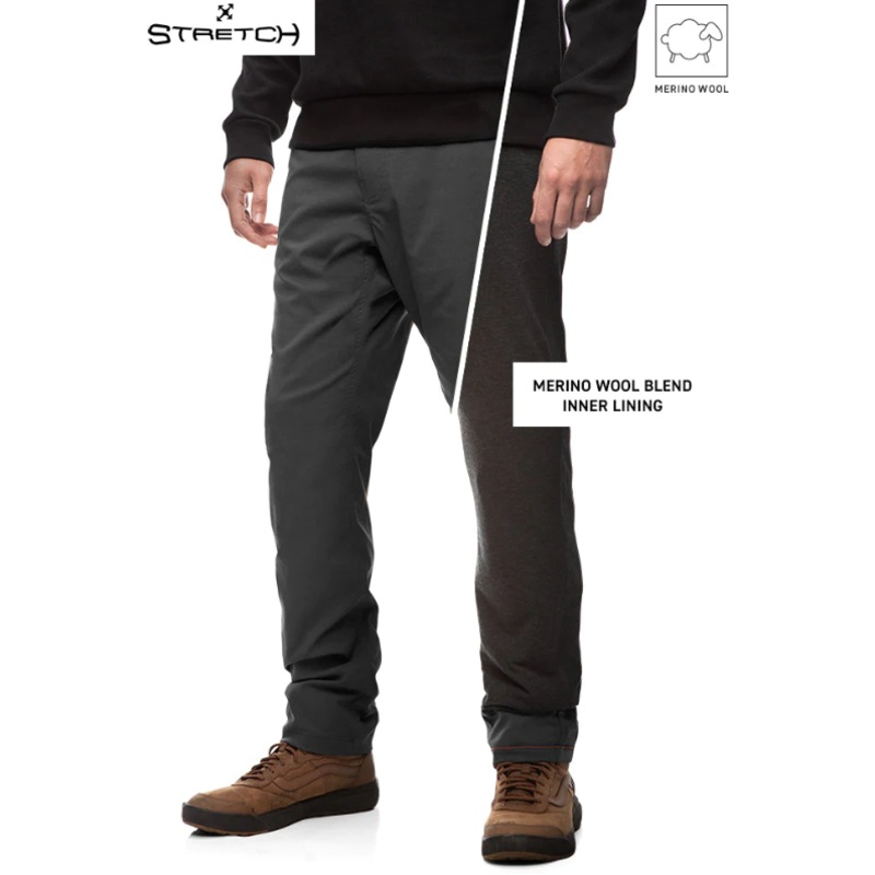 686 M Everywhere Merino Pant - Slim Charcoal 30