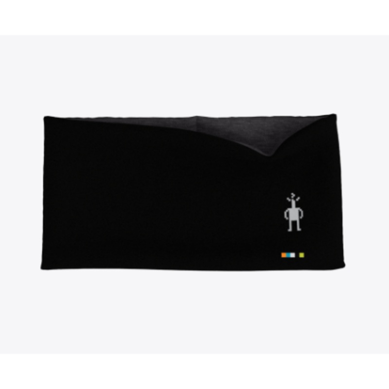 Smartwool Thermal Merino Reversible Headband BLACK-CHARCOAL HEATHER OS