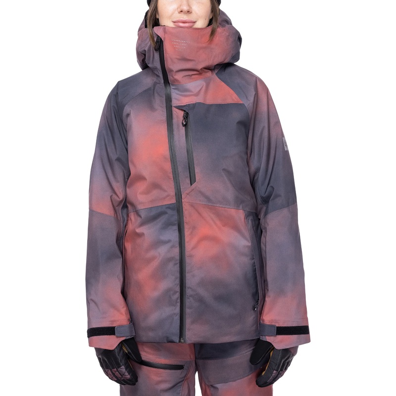 686 W Hydra Insulated Jacket Hot Coral Sray XS