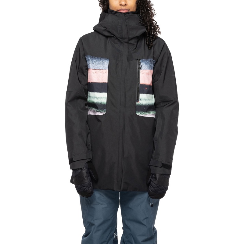 686 W Mantra Insulated Jacket Black Sunset XS