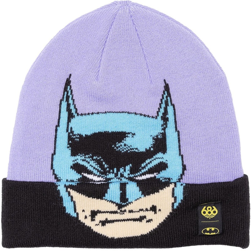 686 Batman Knit Beanie Purple OS