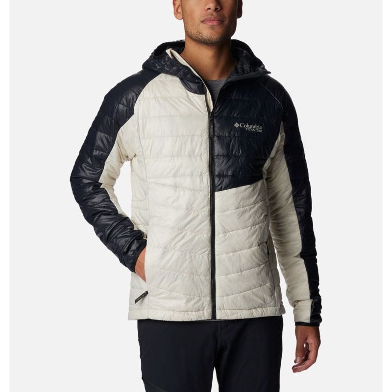Columbia Platinum Peak Hooded Jacket Dark Stone/Black S