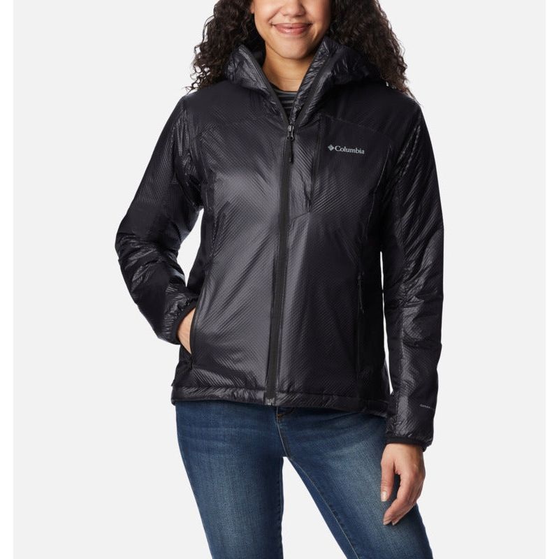 Columbia W Arch Rock Double Wall Elite Hooded Jacket Black XS