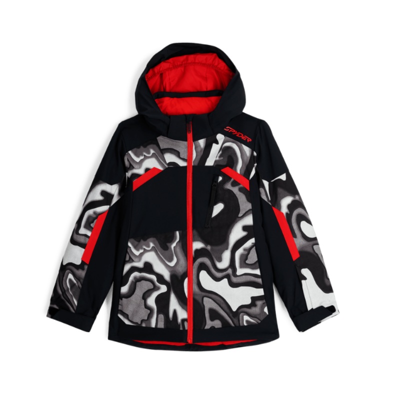 Spyder Leader Youth Jacket BLACK COMBO 8