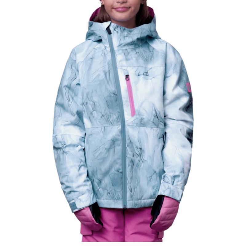 686 Girls' Hydra Insulated Jacket DUSTY MAUVE MARBLE L