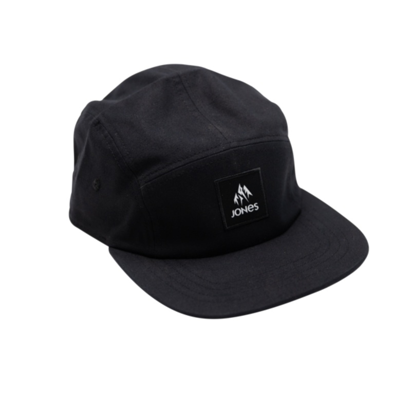 Jones Hakuba 5 Panel Organic Cotton Cap Stealth Black OS