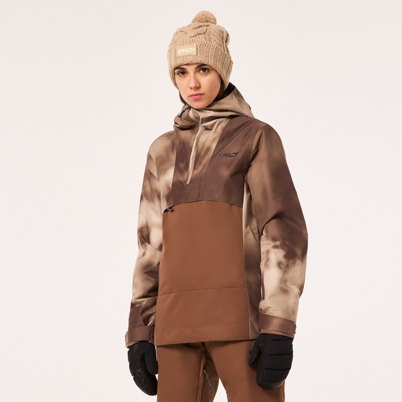 Oakley Holly Anorak Brown Clouds Print XS