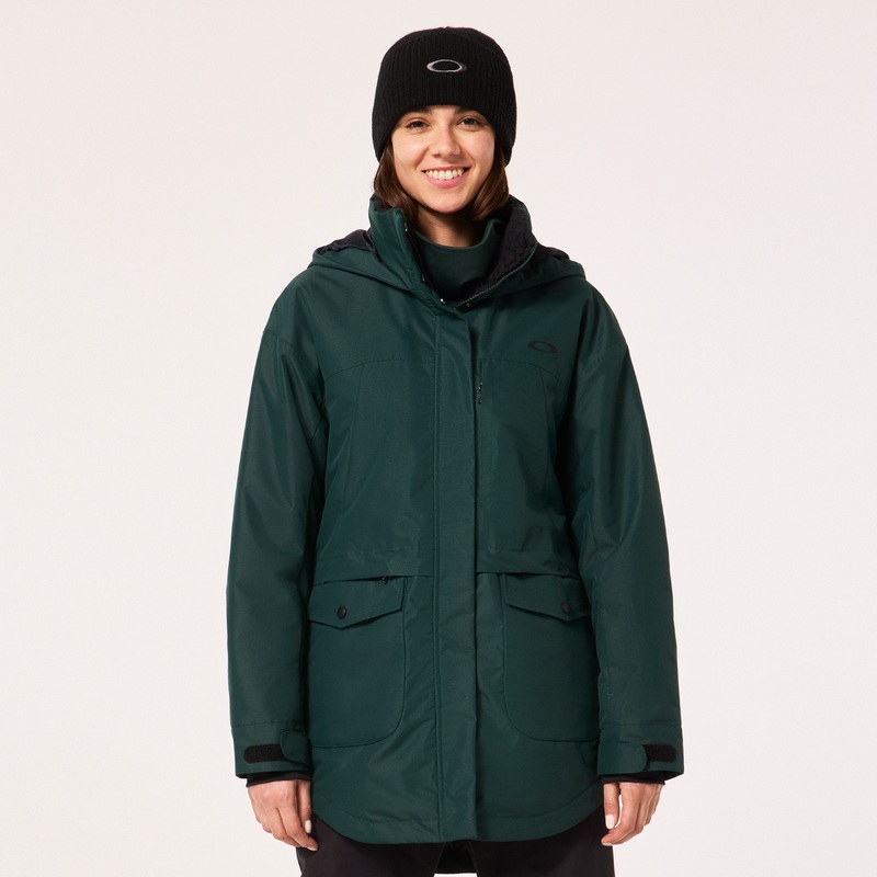 Oakley Kora Insulated Parka Jacket Hunter Green S