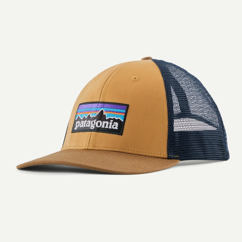 Patagonia P-6 Logo LoPro Trucker Hat Talon Gold OS