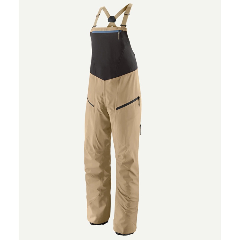 Patagonia W Snowdrifter Bibs Oar Tan XS