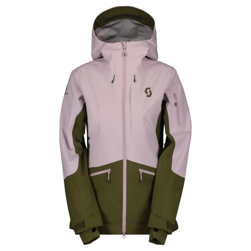 Scott Vertic 3L W Jacket Cloud Pink/Fir Green US S
