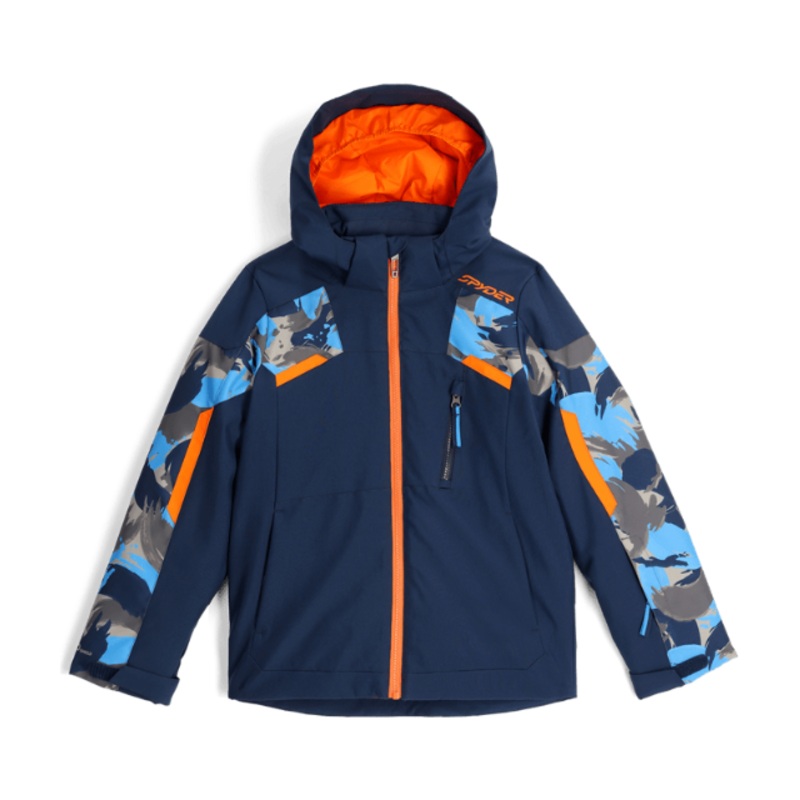 Spyder Boys Leader Jacket Camouflage Aether Blue 10