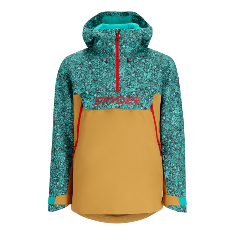 Spyder M All Out Anorak Maple Haze Teal Green L