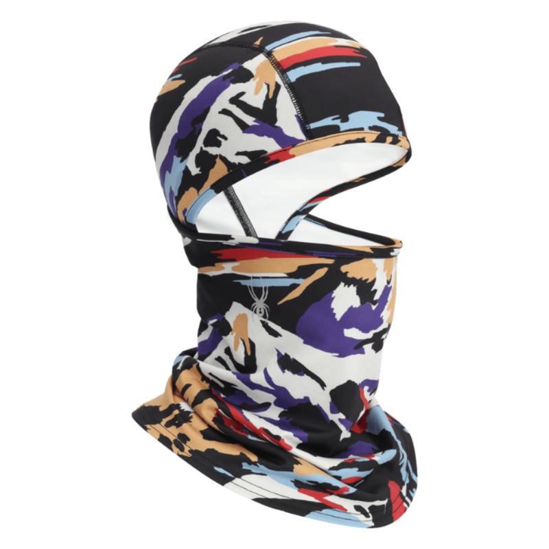 Spyder Pivot Balaclava Paint By Numbers Purple Hash OS