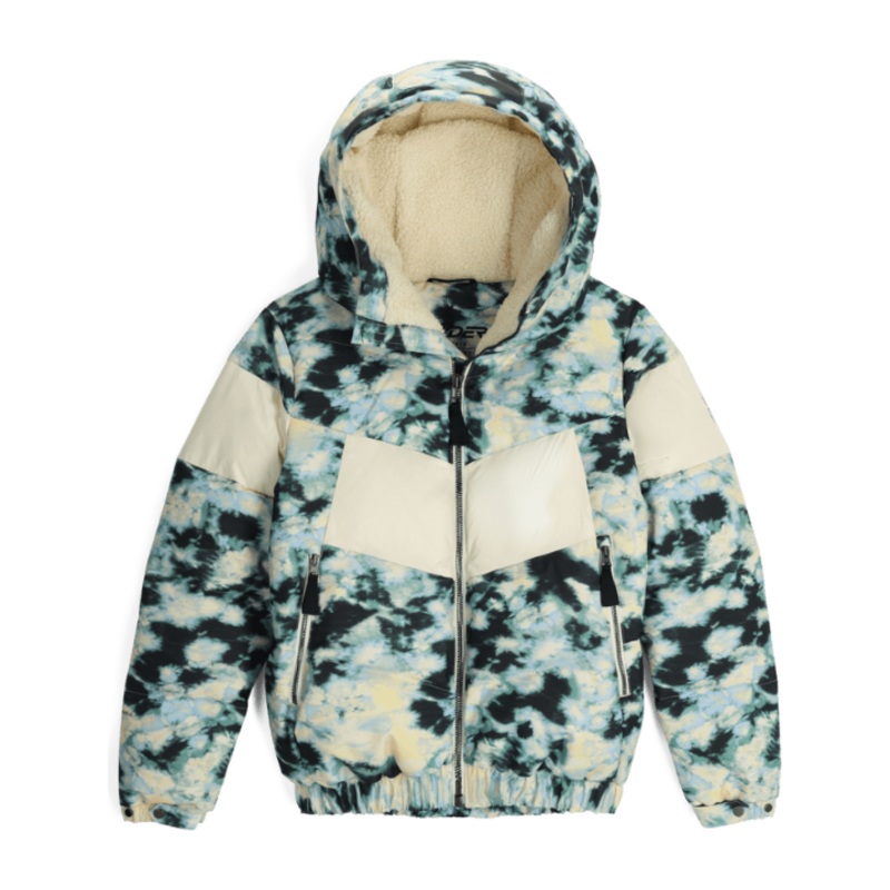 Spyder W Eastwood Down Jacket Tie Dye Vanilla Latte M