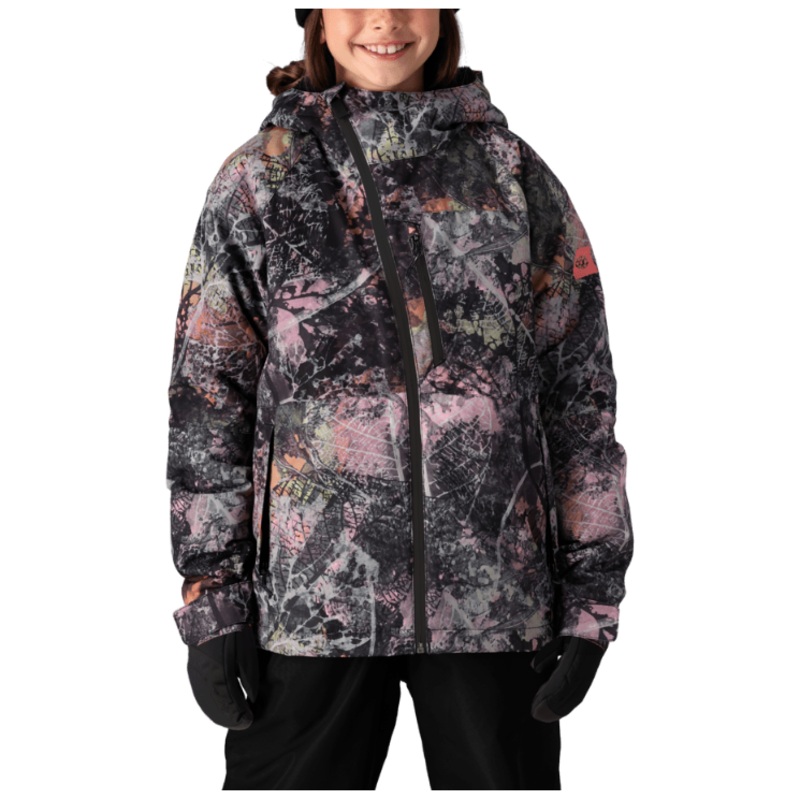 686 Girls Hydra Insulated Jacket Pink Foliage XS