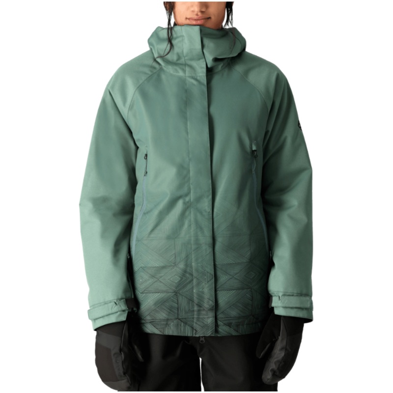 686 W Fantasia Insulated Jacket CYPRESS GREEN GEO FADE S