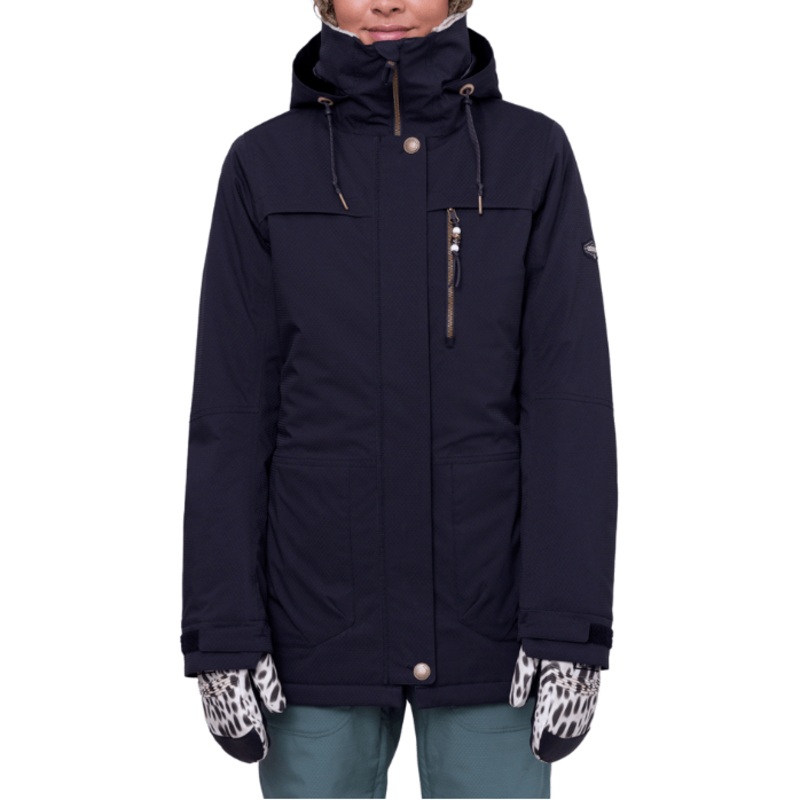 686 W Spirit Insulated Jacket BLACK GEO JACQUARD S