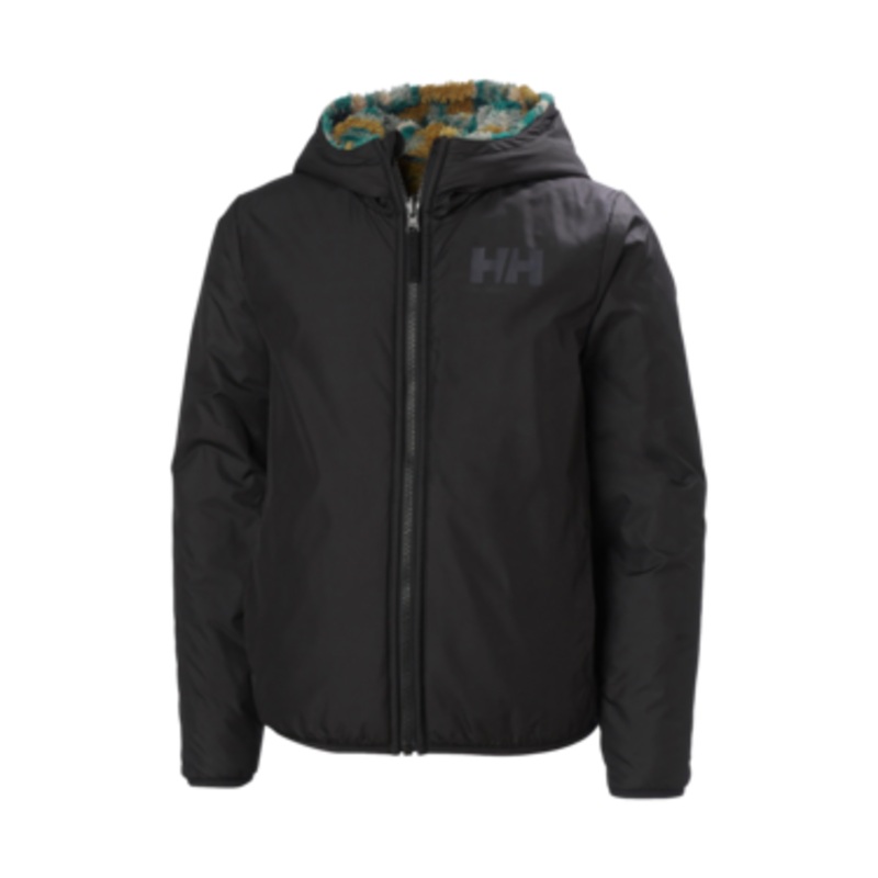 Helly Hansen Jr Champ Reversible Jacket BLACK SPLASH CAMO AOP 176/16