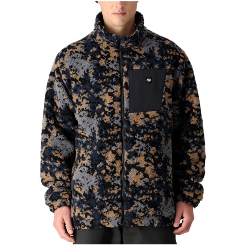 686 M Everywhere Outpost Sherpa Jacket Dark Khaki Flecktarn Camo S