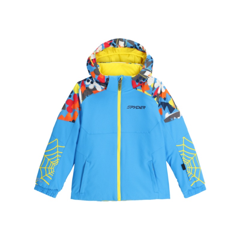 Spyder Boys Challenger Jacket Yeti Camo Aether Blue 2T