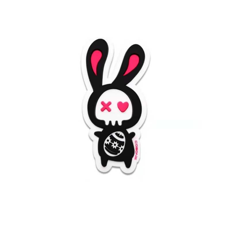 COSONE Anti Slip Pad Abstract Rabbit Black