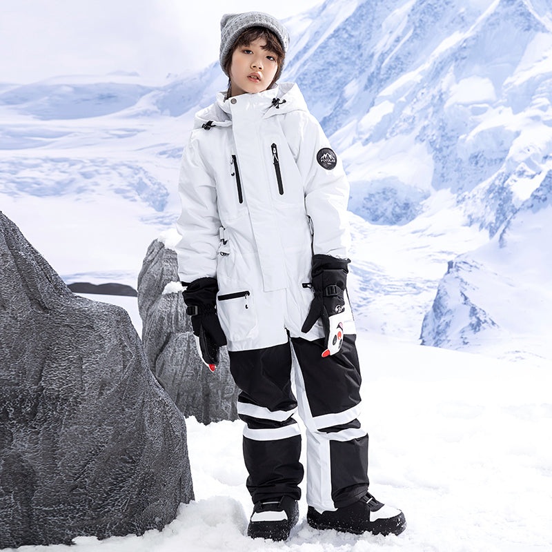 ARCTIC QUEEN Kids Honey Ski Snowsuits White 100