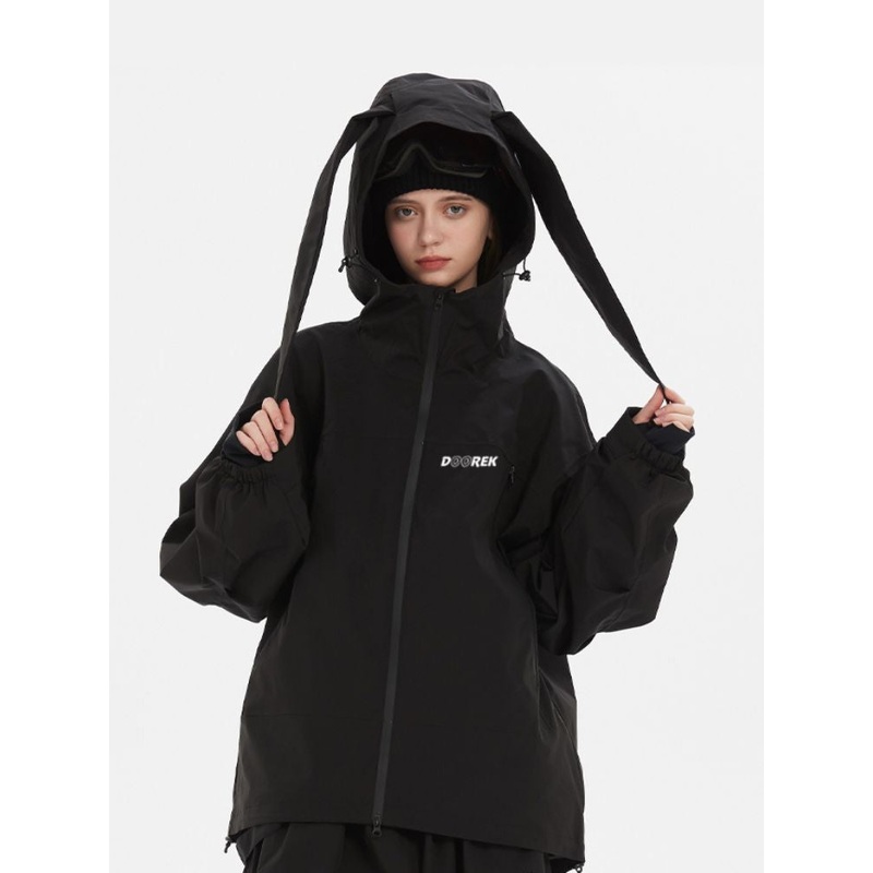 Doorek 3L Detachable Rabbit Jacket - Unisex Pink S