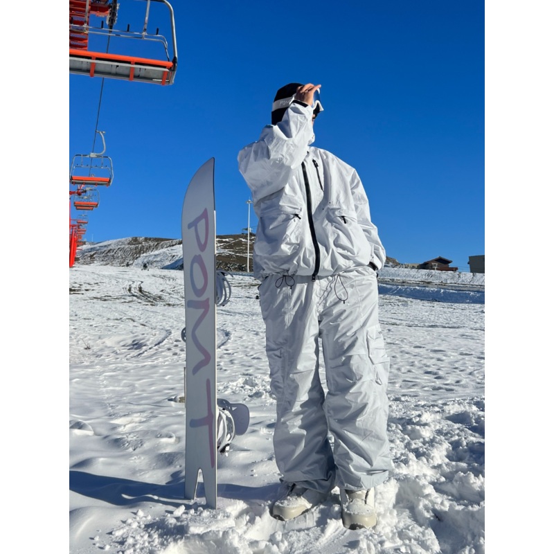 POMT CleanF Wrinkle Baggy Snow Jacket - Men's Grey S