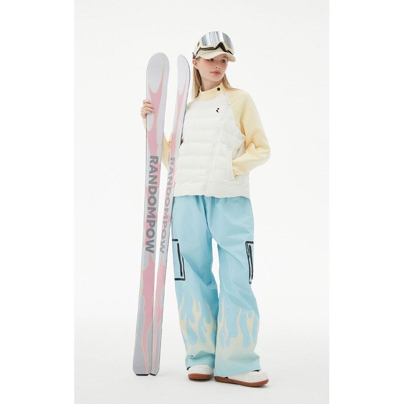 RandomPow Print Flame Fleece Pants - Women's Blue S