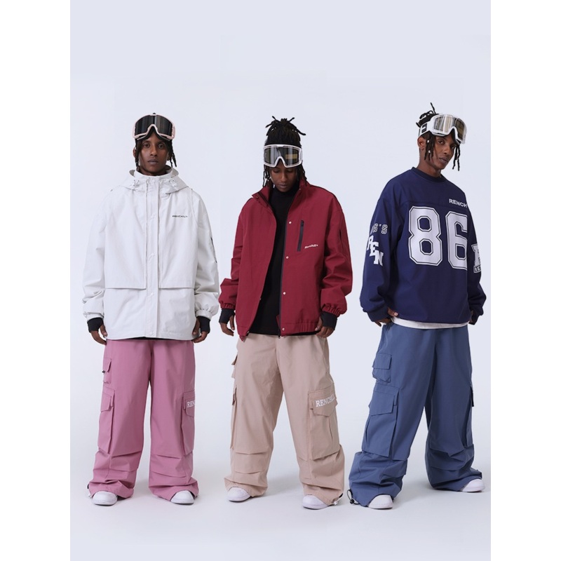 RenChill Shedder Baggy Style Snow Pants - Unisex Pink S