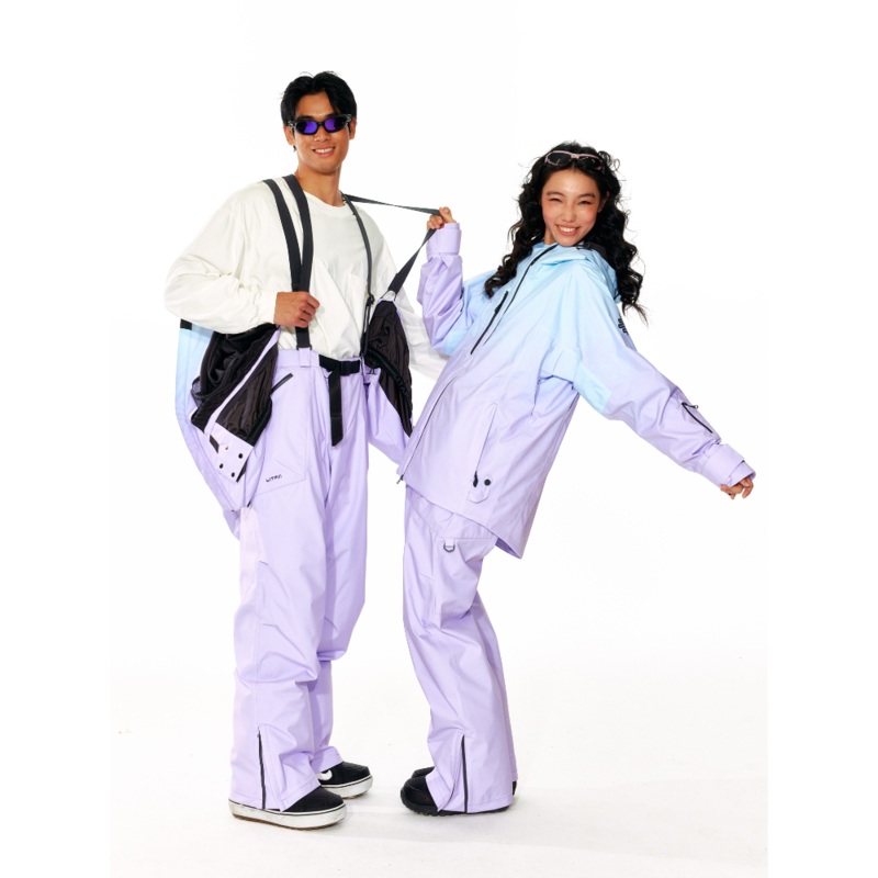 LITAN Alpine Teflon Purple Jacket - Unisex Dark Purple XS