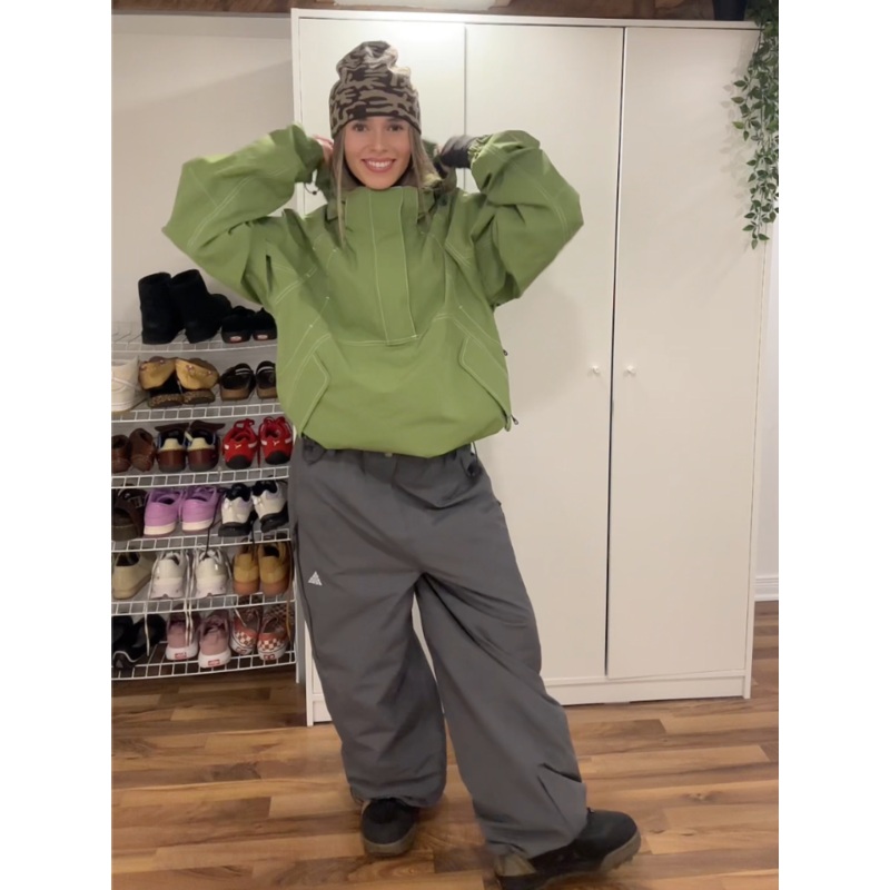 LITAN Gateway Shell Pullover Jacket - Unisex Green XS