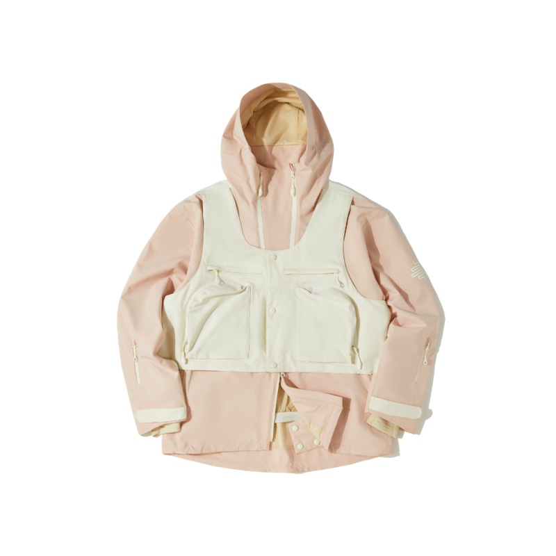 LITAN Vest Mountain Snow Jacket - Unisex Pink S