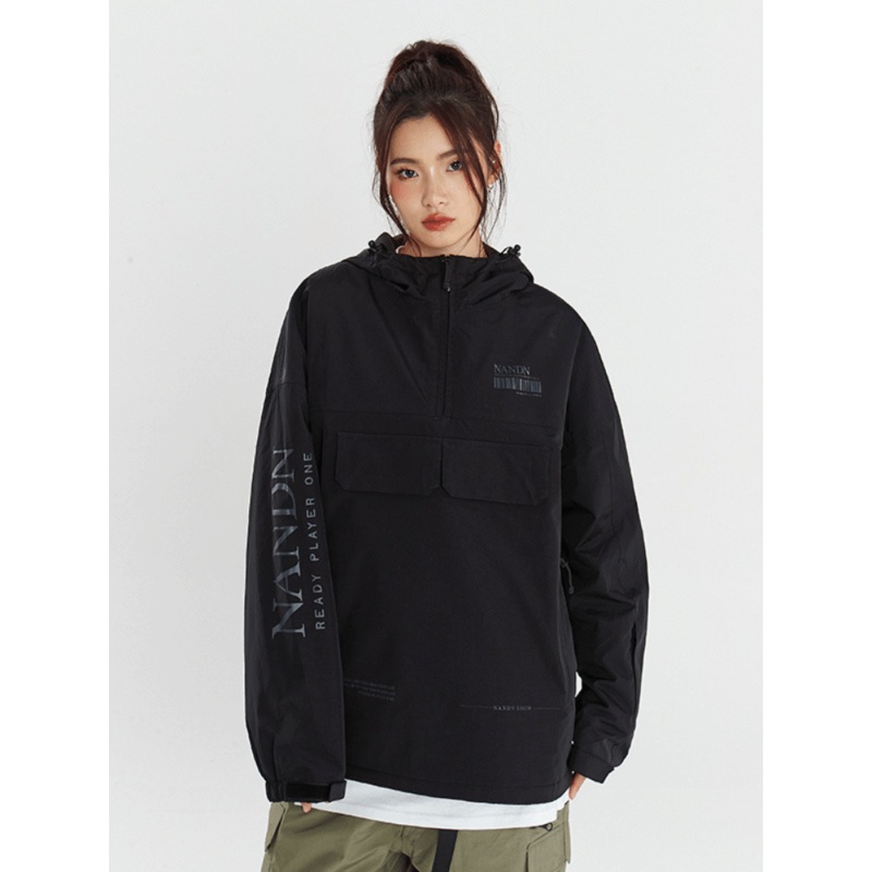NANDN Outerwear Ski Pullover Shell Jacket - Women's Green S