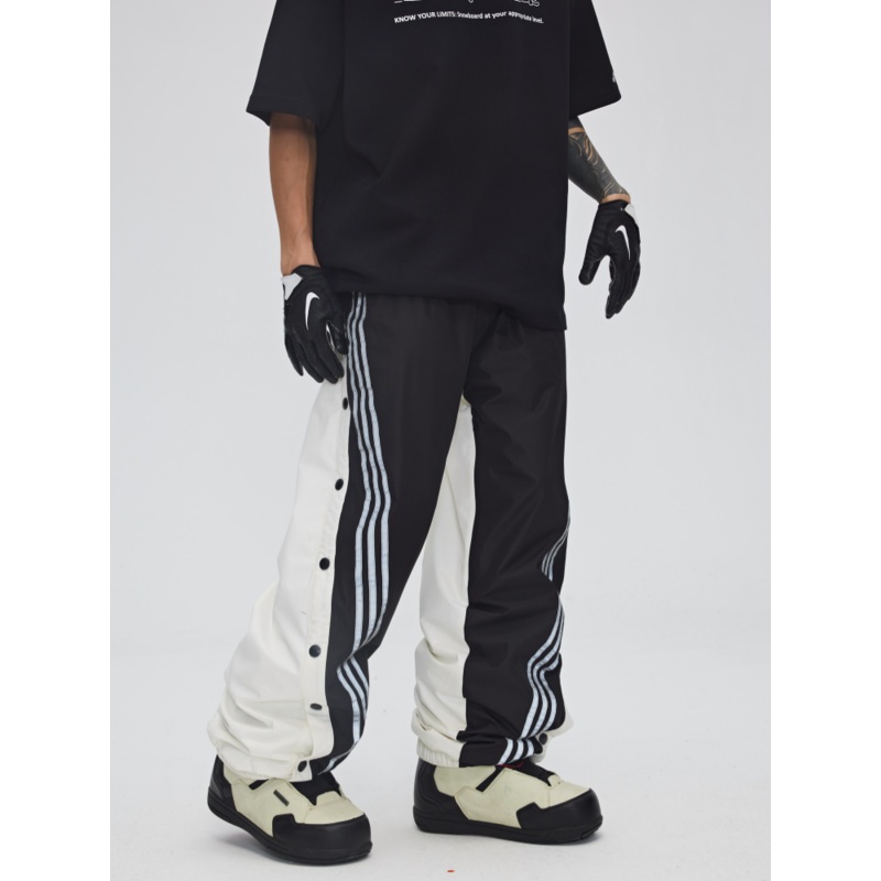 Yetisnow Side Buttoned Slope Slouch Pants - Women's Black S