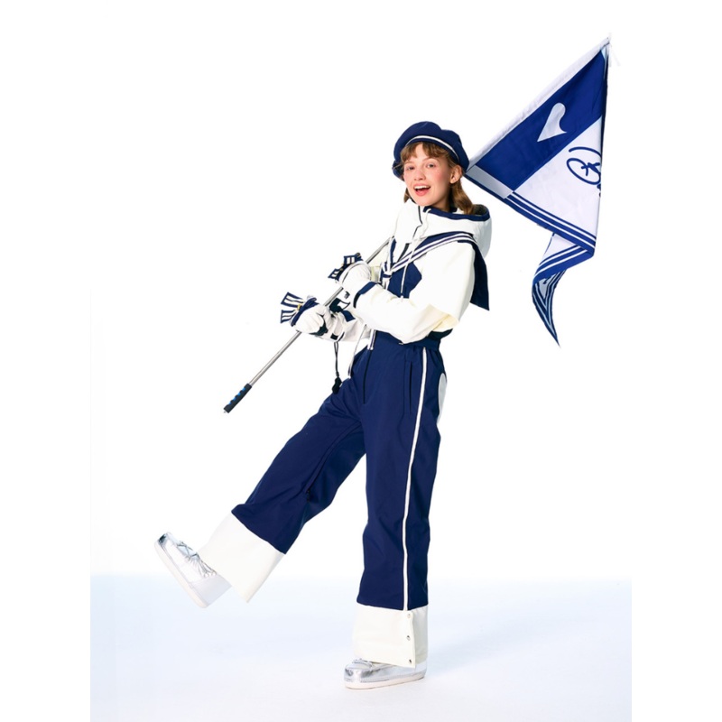 BCG Vintage Sailor Ski Bibs - Women's Navy Blue XS