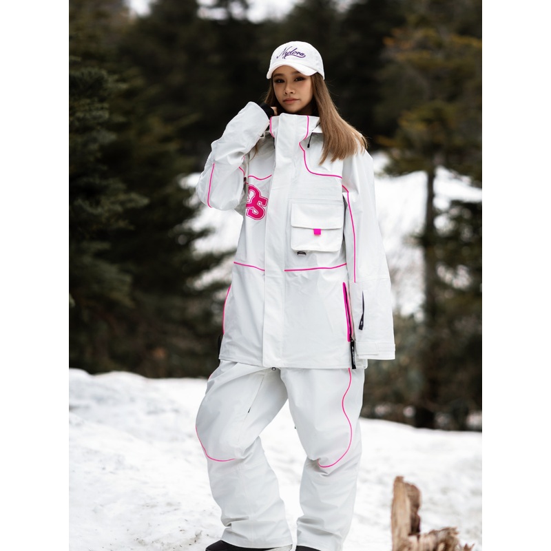 Drysnow Retro 3L Thermal Snow Pants - Women's White XS