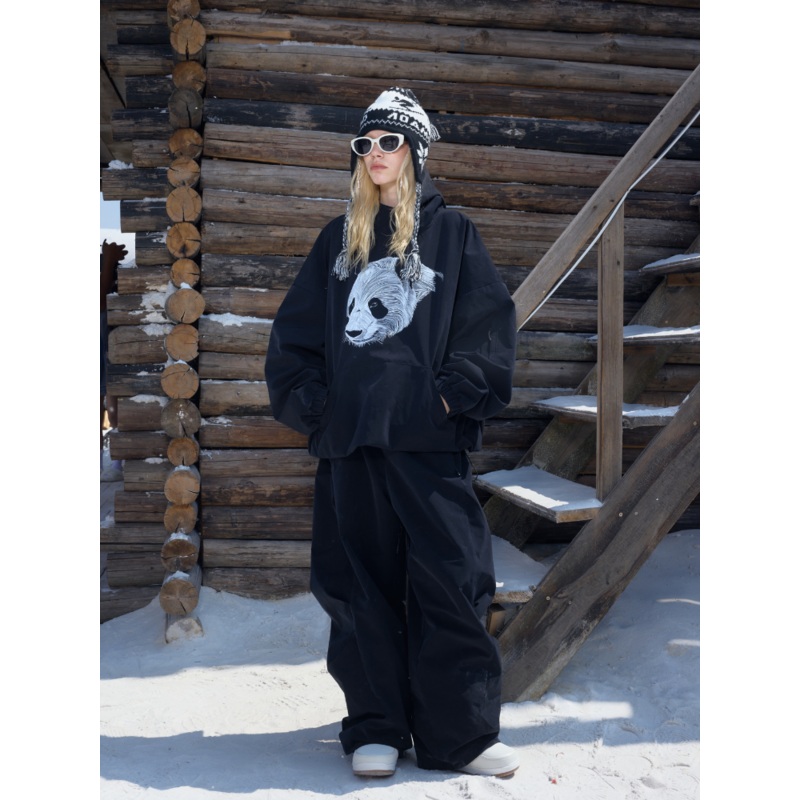Hellystudio Ranger 3L Baggy Ski Pants - Unisex Black S