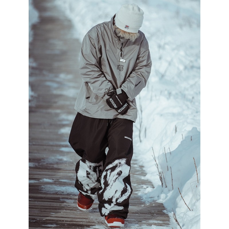 Molocoster 3L Graffiti Snow Pants - Unisex Black XS