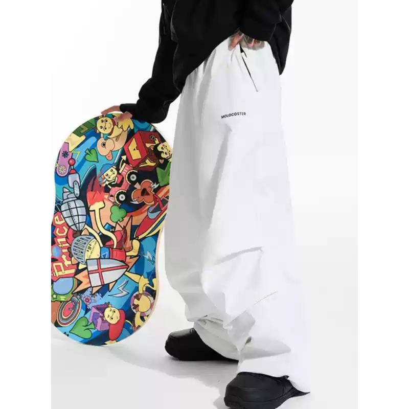 Molocoster Three Dimensional 3L Baggy Snow Pants - Unisex Black XS