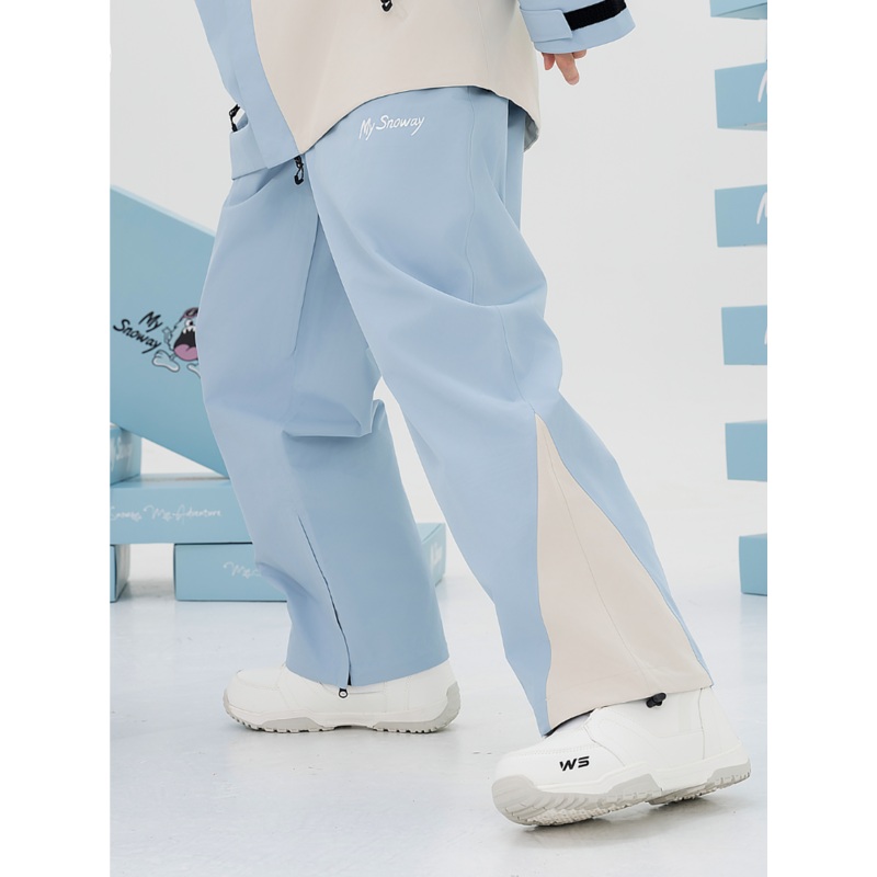 MYSNOWAY Glacier Blue 3L Snow Pants - Men's Blue S